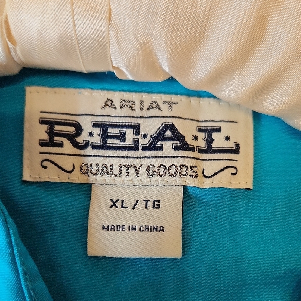 Ariat Turquoise Button-Down Shirt - image 2